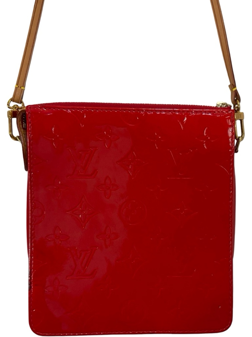 Louis Vuitton Red Monogram Vernis Mott Pochette - Picture 2 of 16
